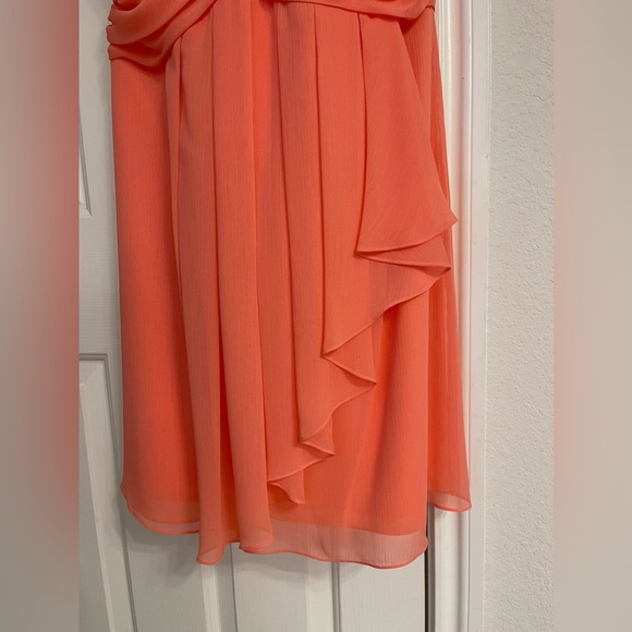 David’s Bridal coral bridesmaid dress size 12 - Picture 2 of 5